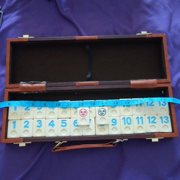 Complete Set of Rummy Tiles, Two Jokers, Four Stands and Carrying Case - Picture 11 of 15